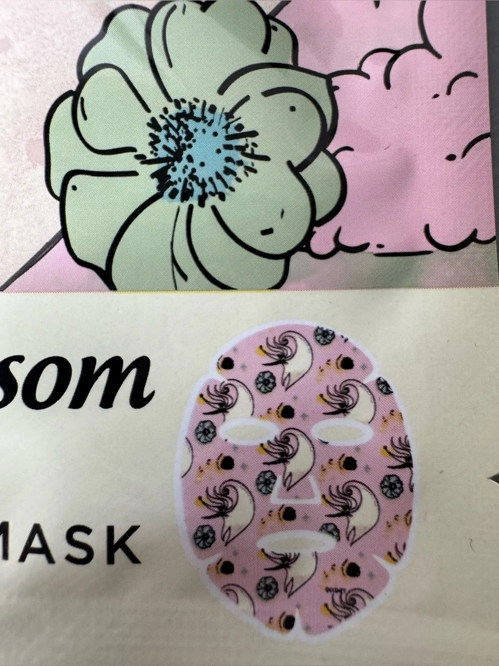 Disney the nightmare before Christmas zero Cherry Blossom facial Sheet mask